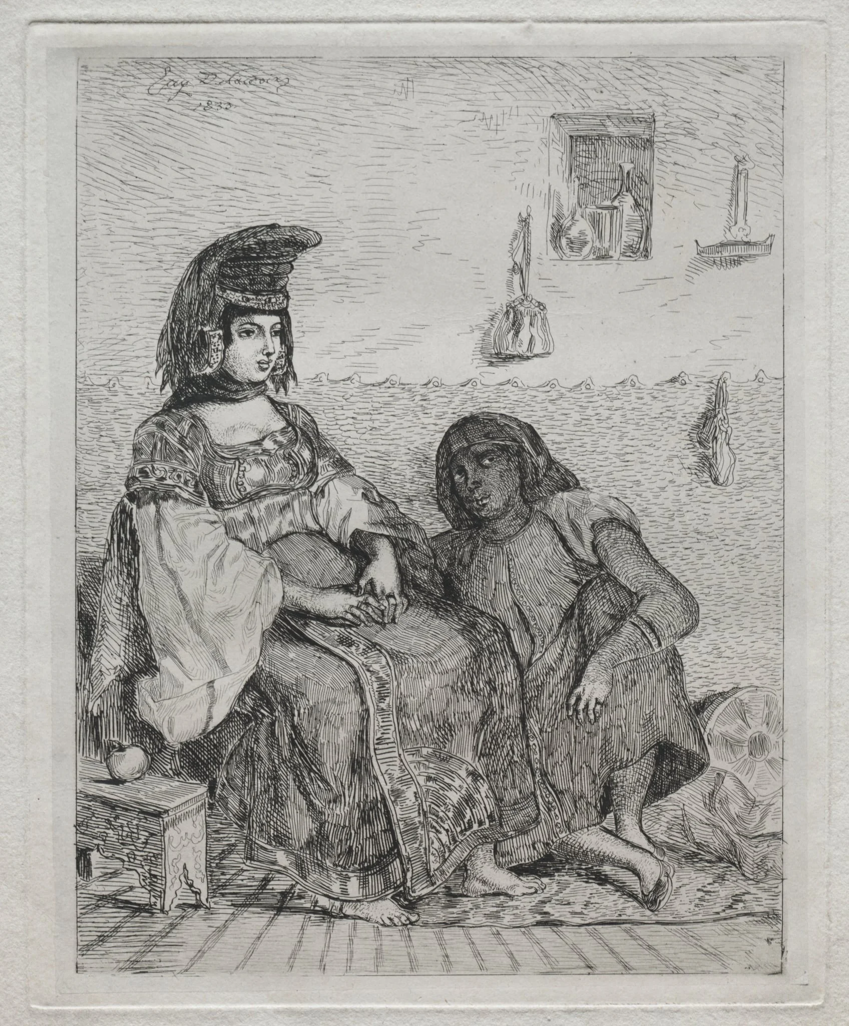 A Jewish Woman of Algiers, by Eugène Delacroix, 1833