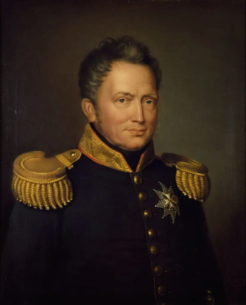 Portrait of Willem I (1772-1843). King of the Nederlands