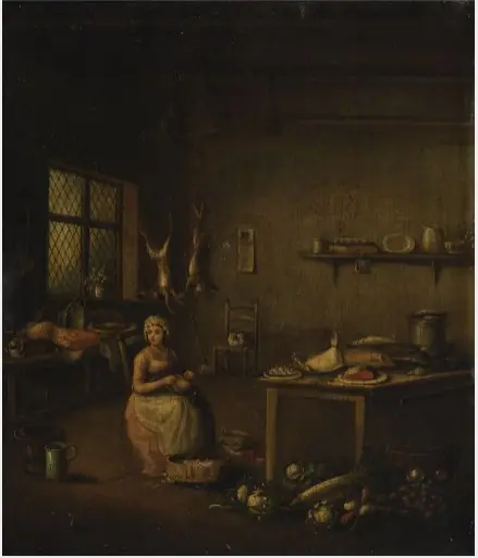 An Interior with Woman and Still Life
