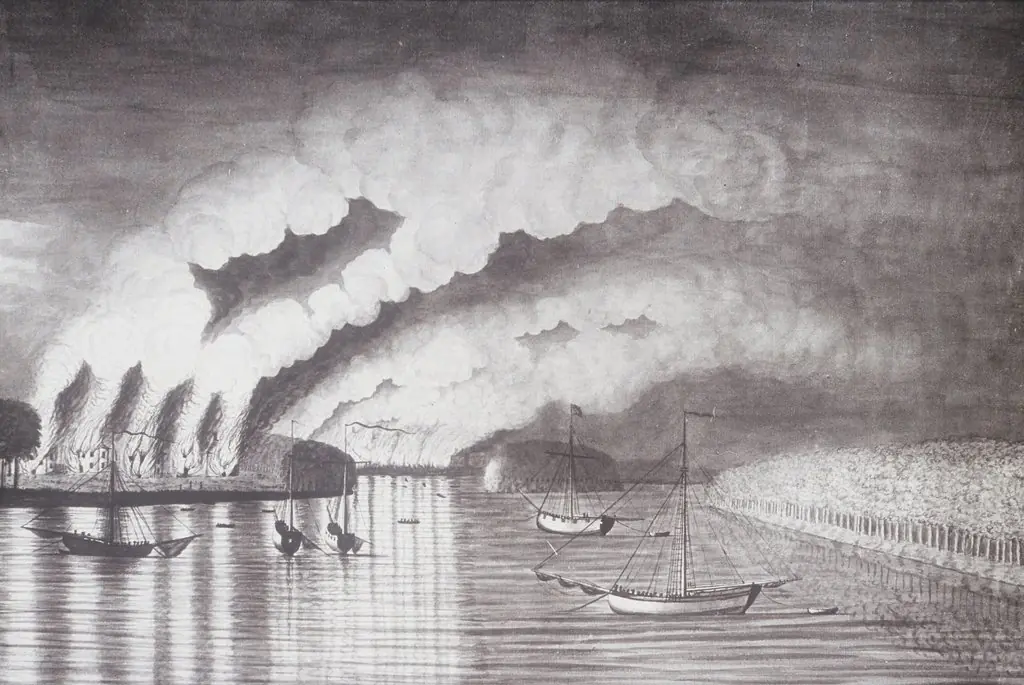 A View of the Plundering and Burning of the City of Grimross