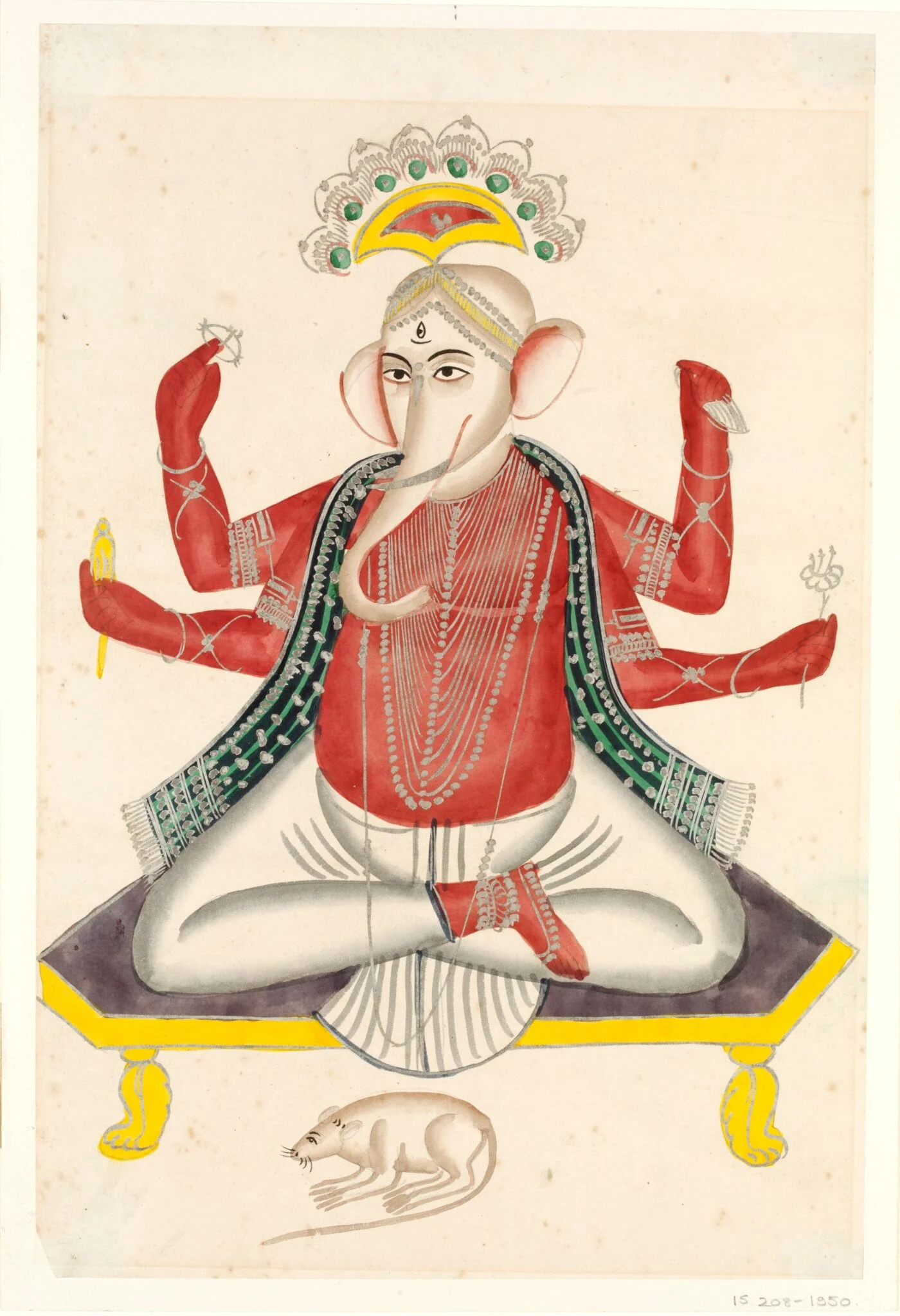 Ganesha, by Unknown, paint, 1830
