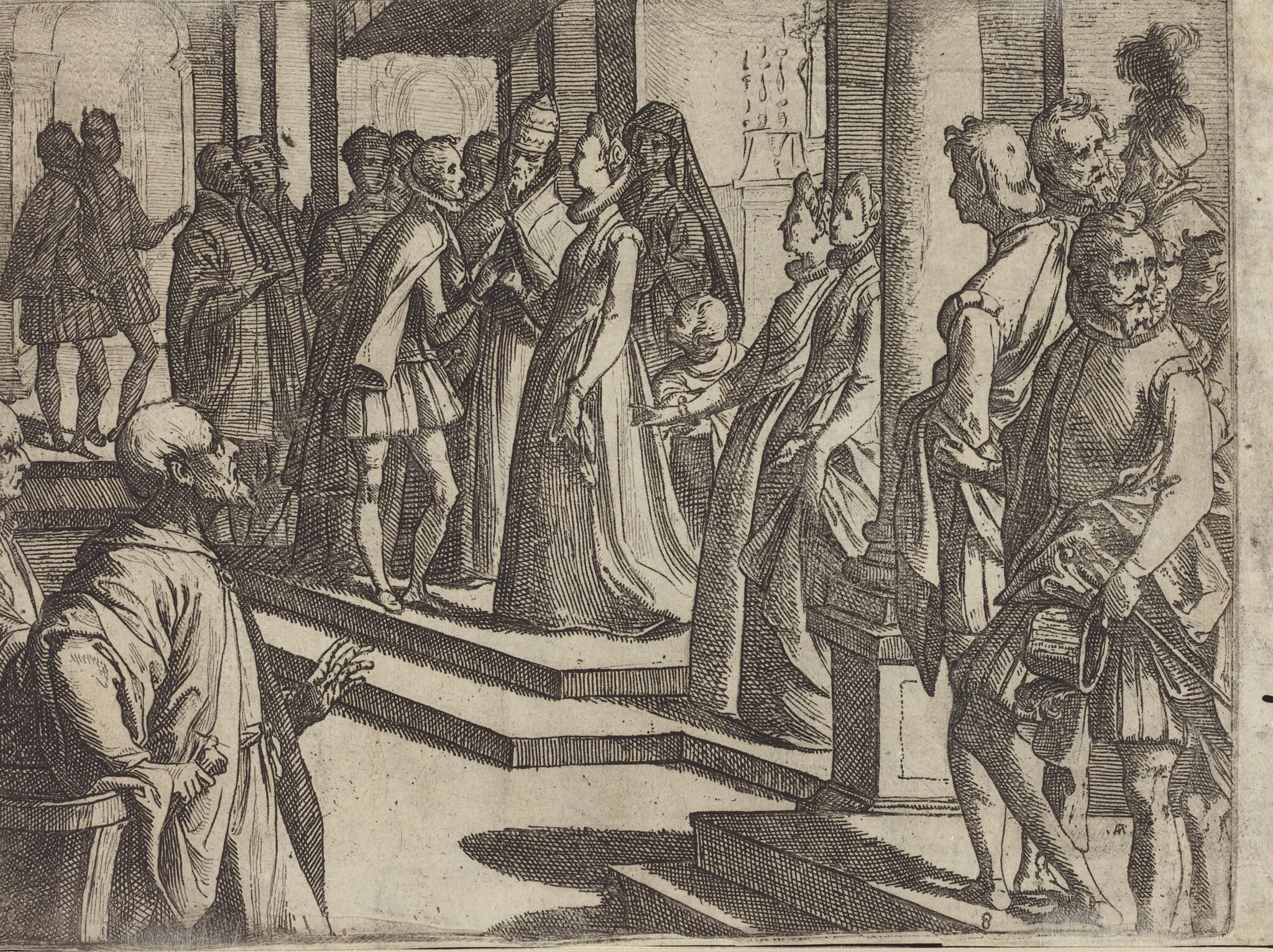 The Betrothal of Margaret of Austria to Philip III, King of Spain [verso]
