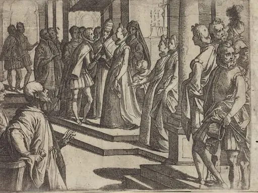 The Betrothal of Margaret of Austria to Philip III, King of Spain [verso]