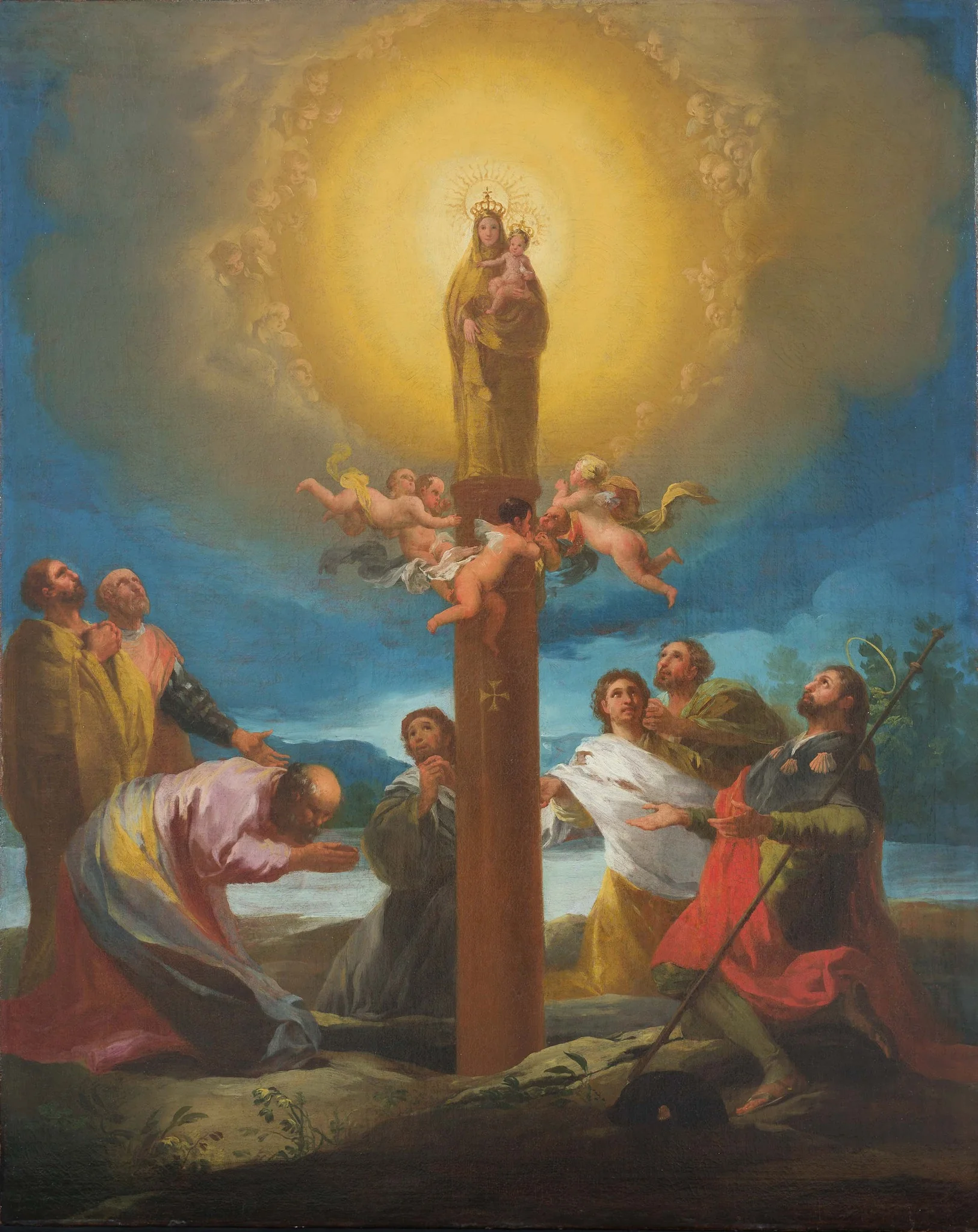Apparition of the Virgin of the Pilar, by Francisco Goya, oil, 1775