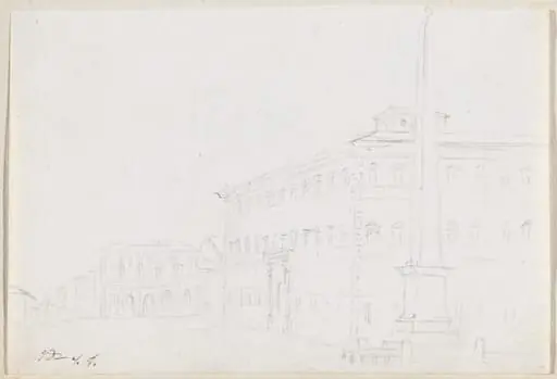 A Piazza with an Obelisk