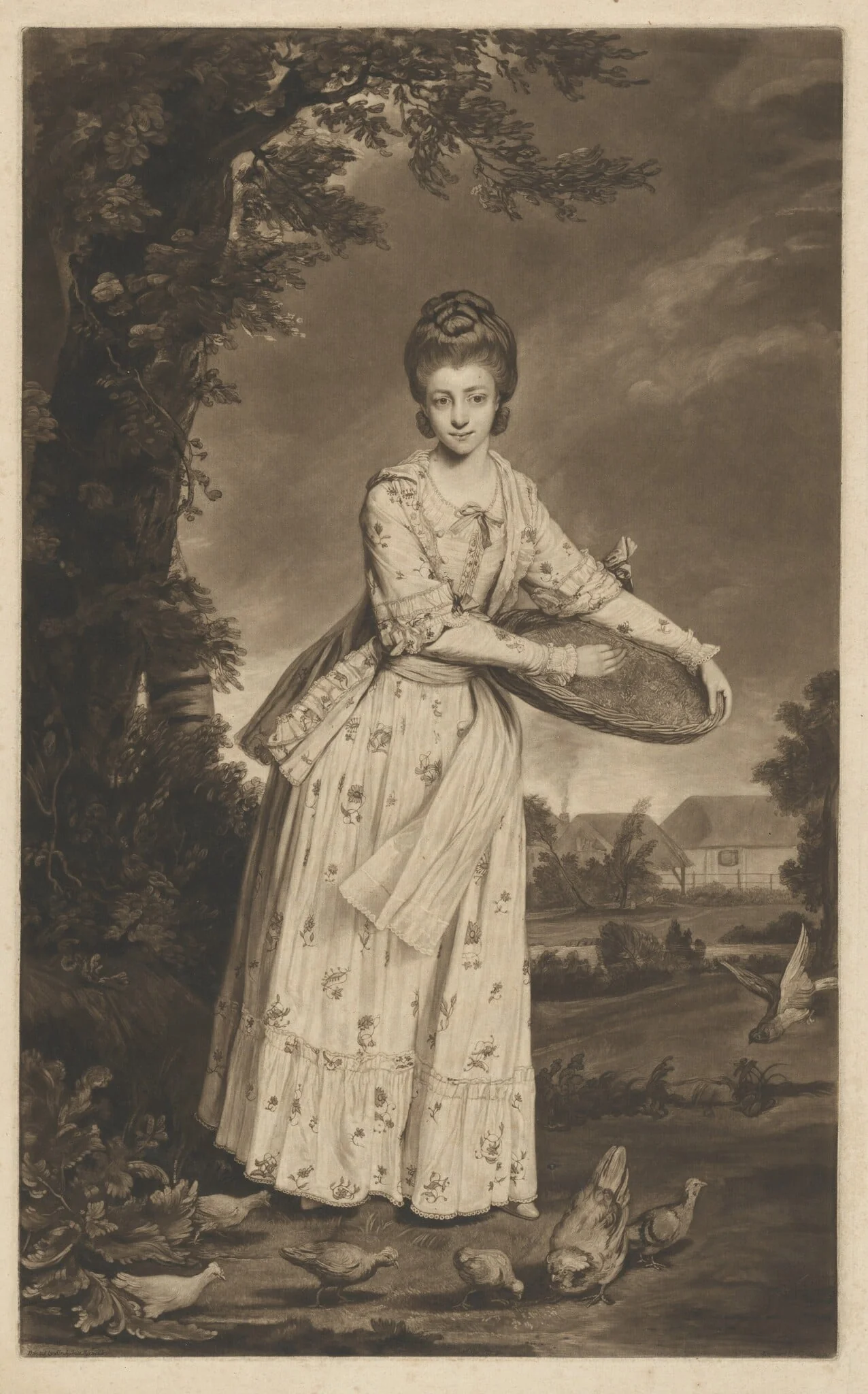 Mrs. Pelham, by William Dickinson, ink, 1775