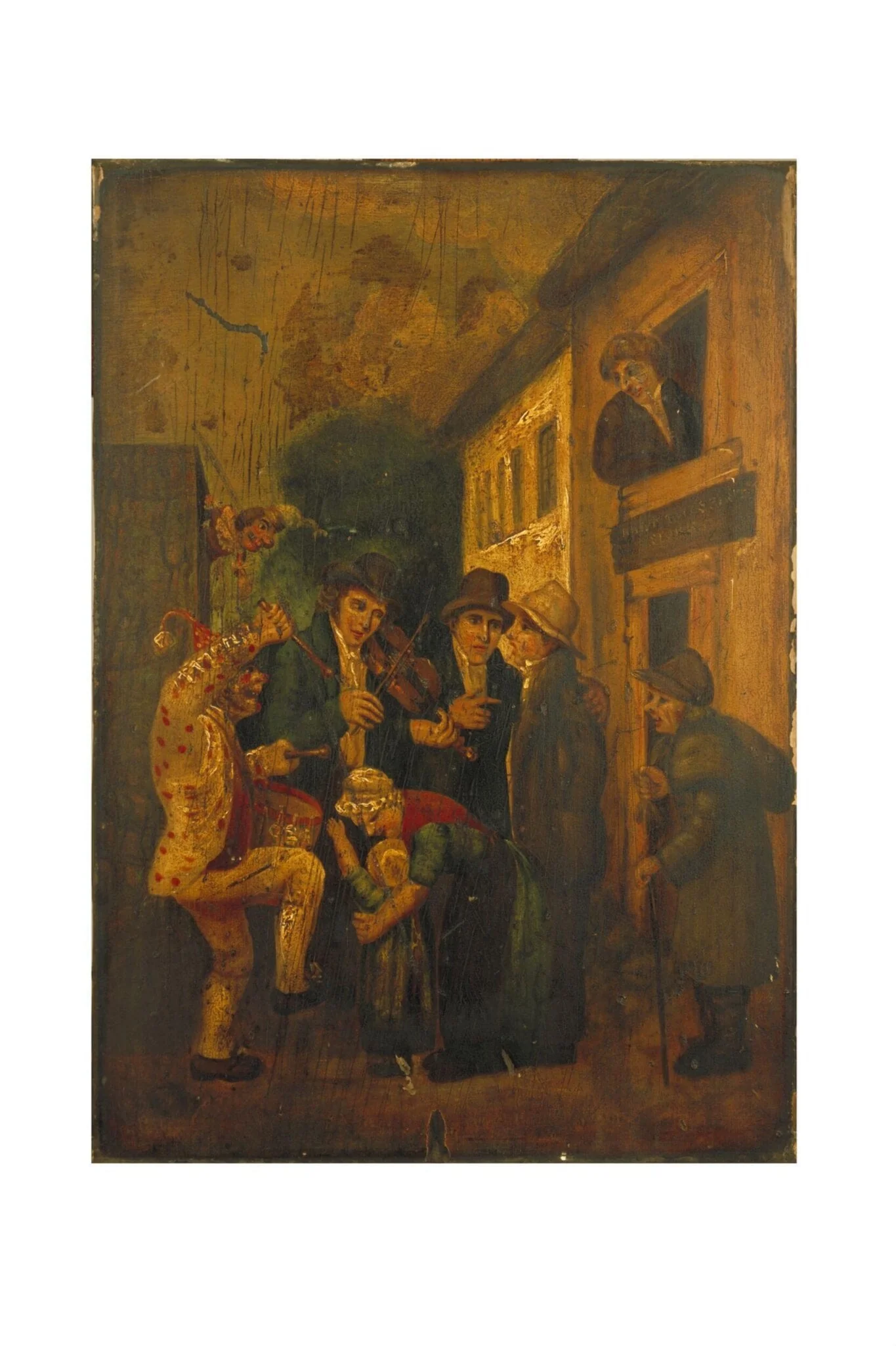 Punch and Judy Show, by Unknown, paint, 1810