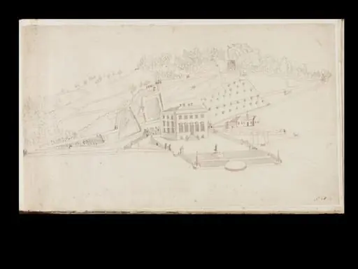View of Painswick House and Gardens, Gloucestershire