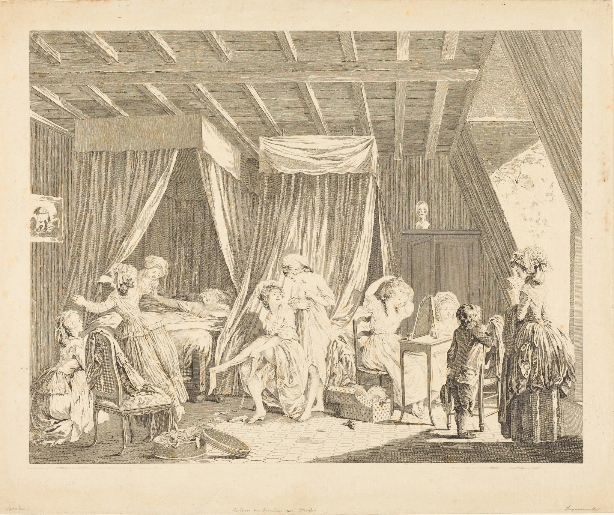 Le lever des ouvrieres en modes
