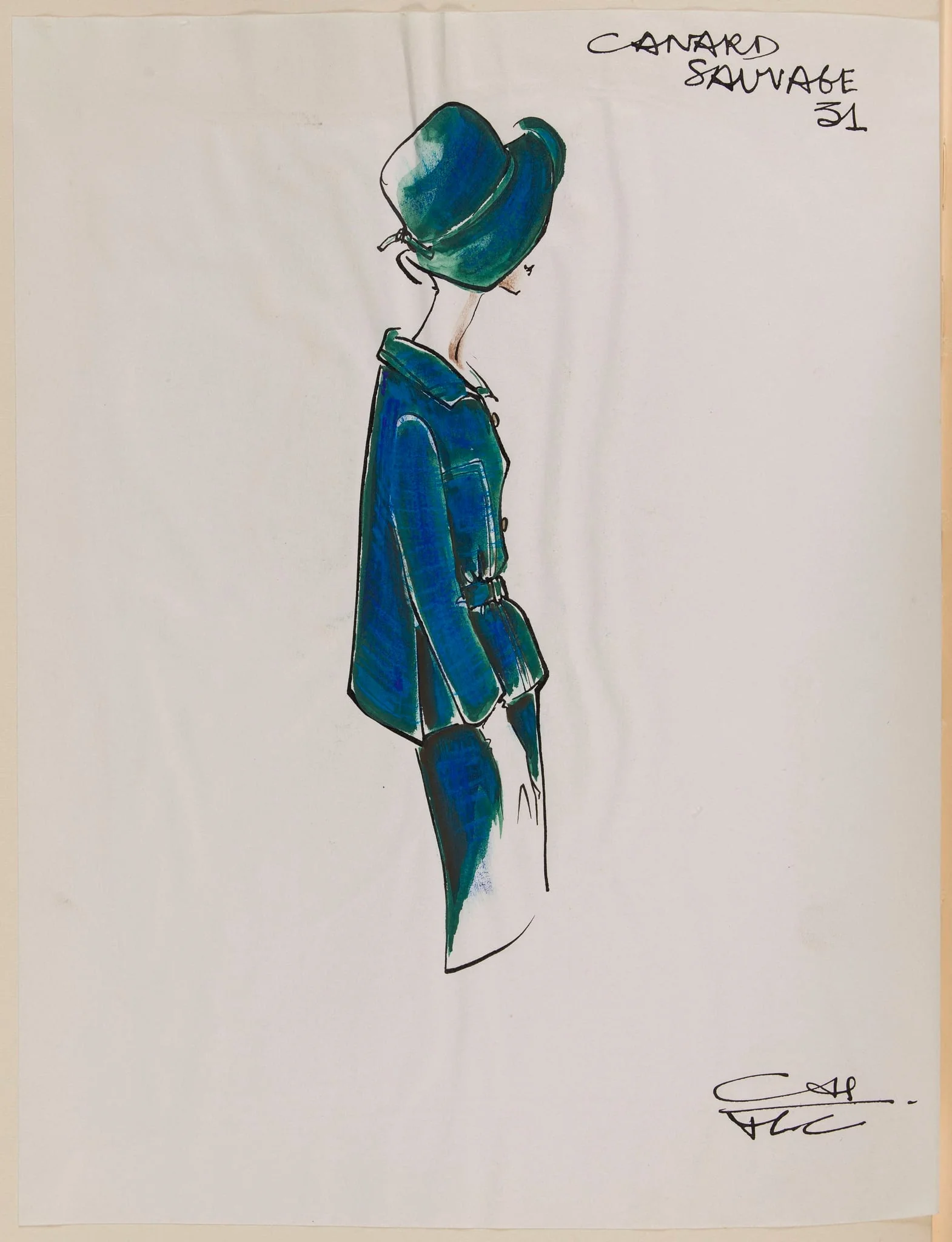 Canard sauvage, by Marie-Louise Carven, 1963