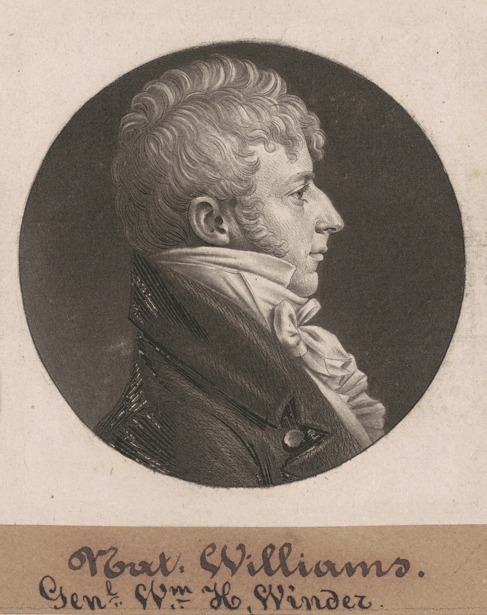 Joseph Ennalls Muse, by Charles Balthazar Julien Févret de Saint-Mémin, ink, 1804