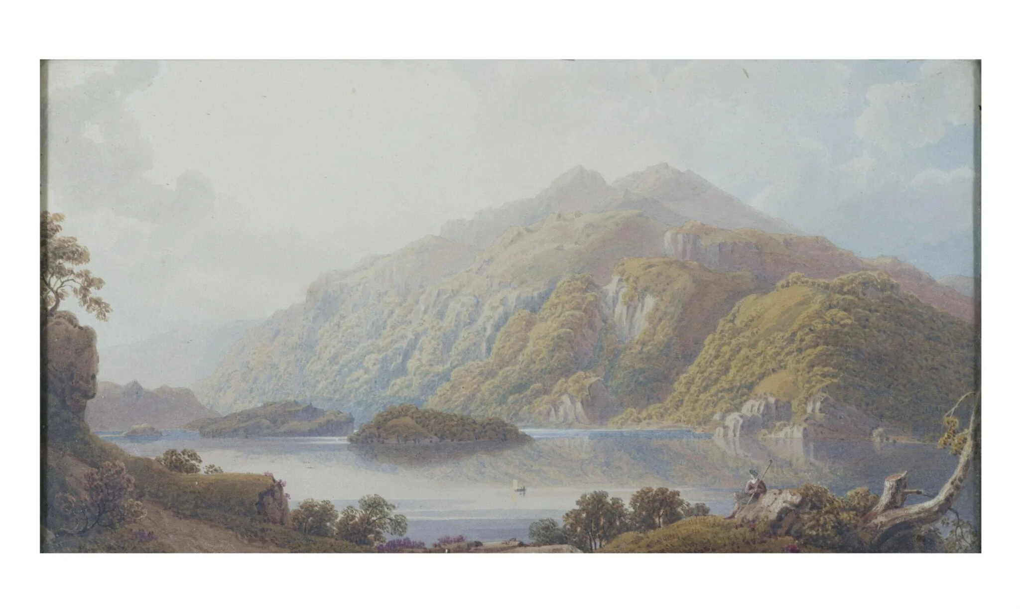 Loch Achray, by George Fennel Robson, watercolor, 1850