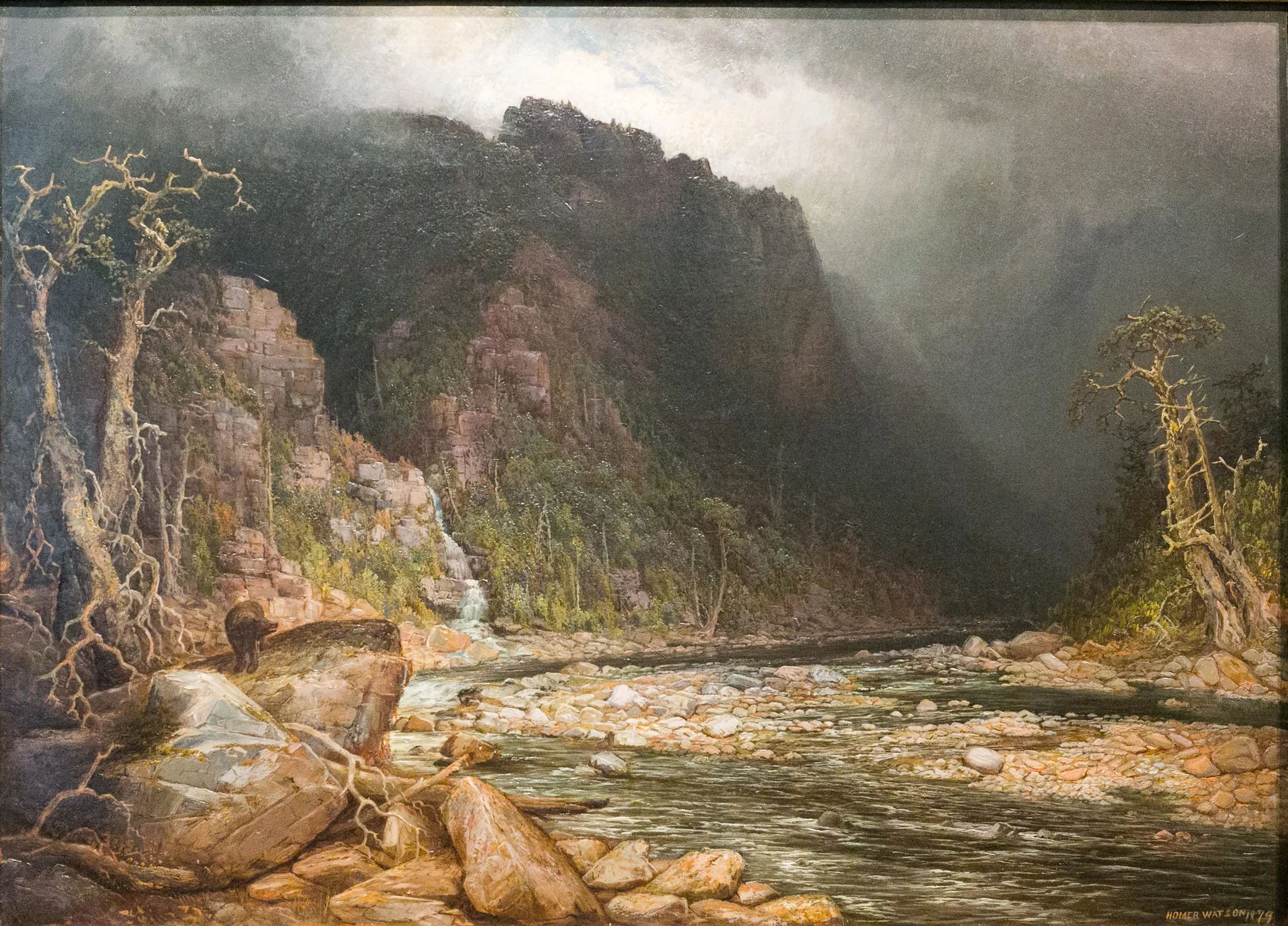 A Coming Storm in the Adirondacks, by Homer Watson, oil, 1890