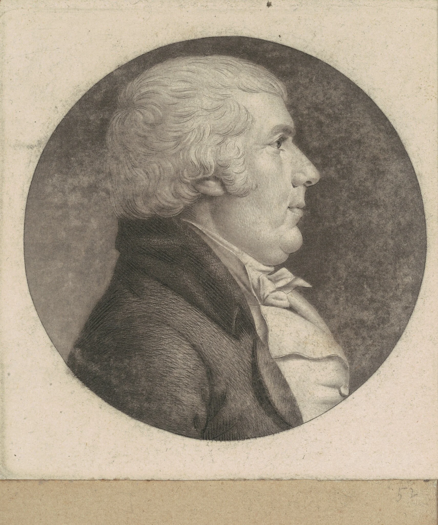 James Riddle, by Charles Balthazar Julien Févret de Saint-Mémin, ink, 1800