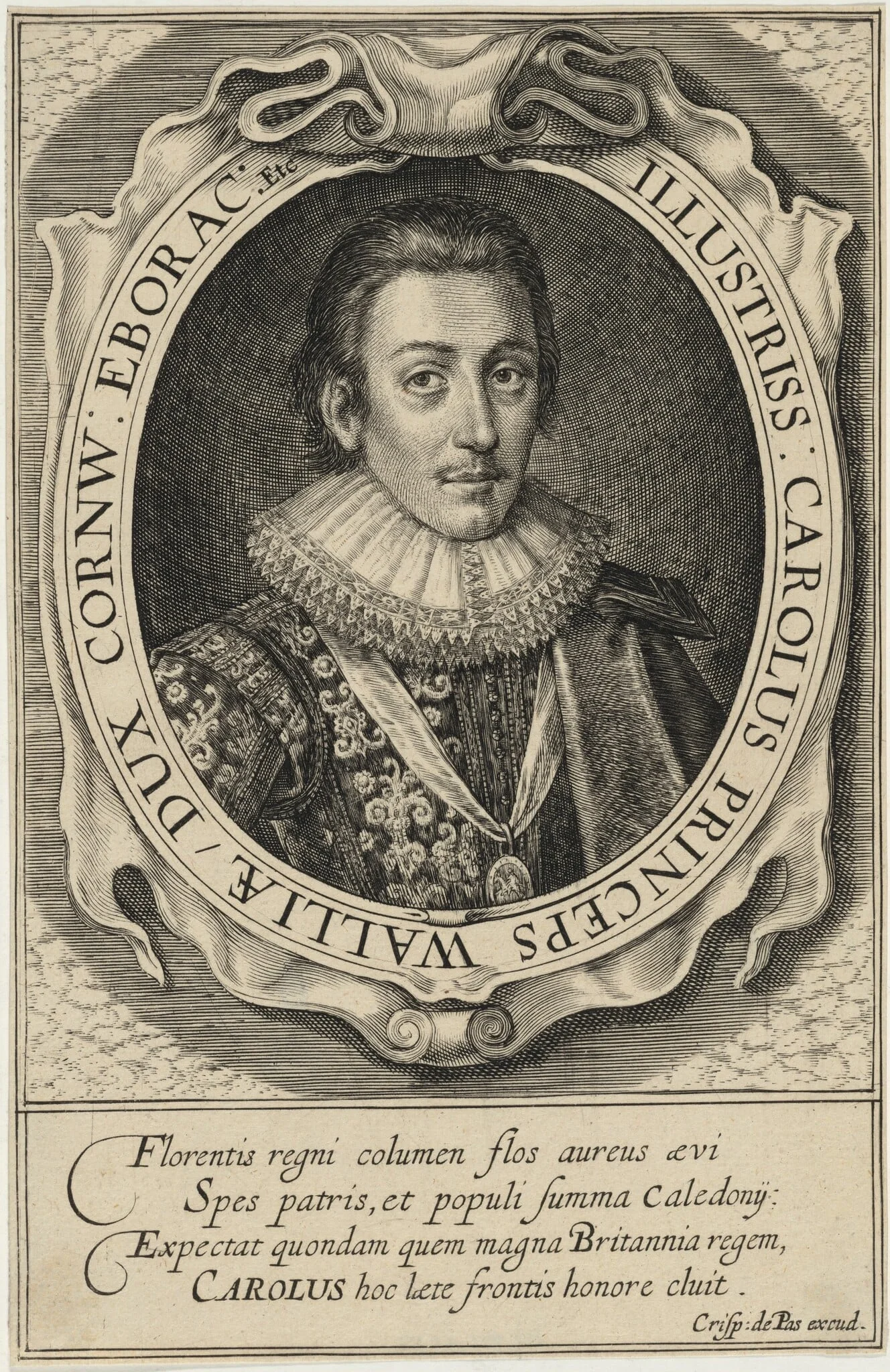 Charles I, Prince of Wales, by Dutch 16th Century, ink, 1550