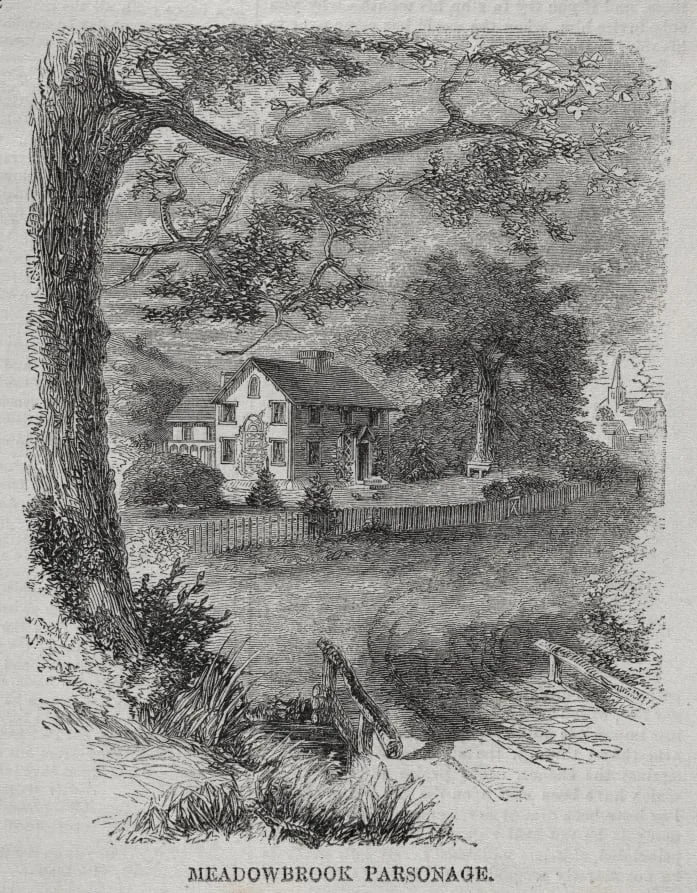 Meadowbrook Parsonage, by Winslow Homer, 1860