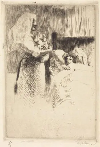 Birth Announcement for Anne-Élisabeth Besnard (Carte de naissance d'Anne-Élisabeth Besnard)