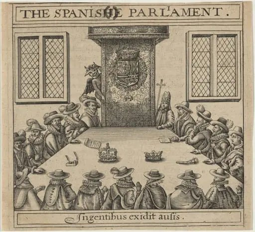The Spanish Parliament from Vox Populi Eoricum, by Thomas Scott