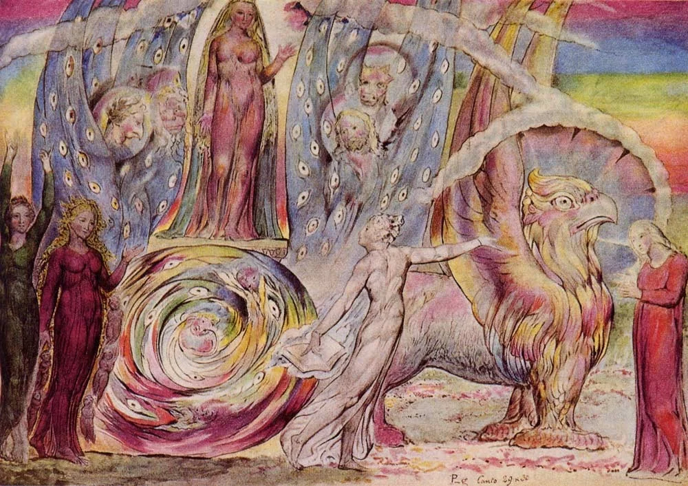 Beatrice Addressing Dante from the Car, by William Blake, unspecified, 1820