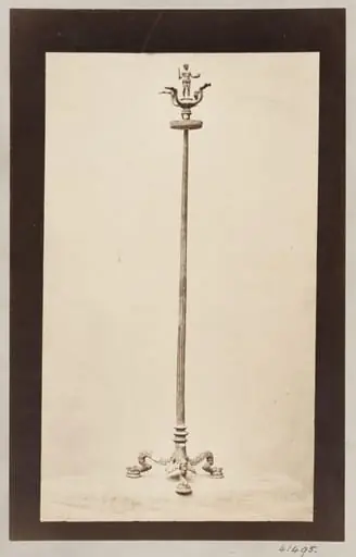 Etruscan Bronze Candlestick