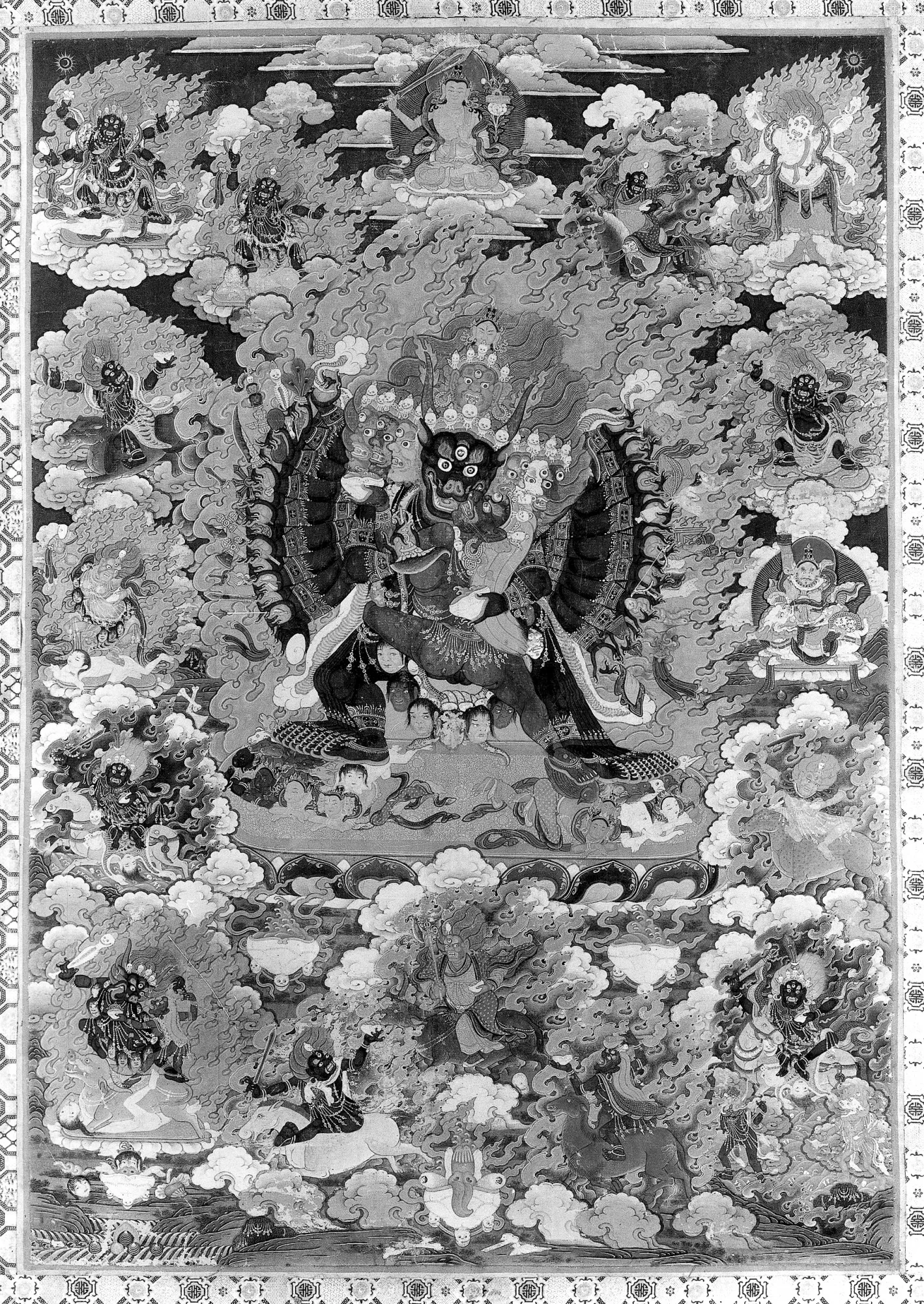 Yamantaka and Minor Deities, by Unknown, unspecified