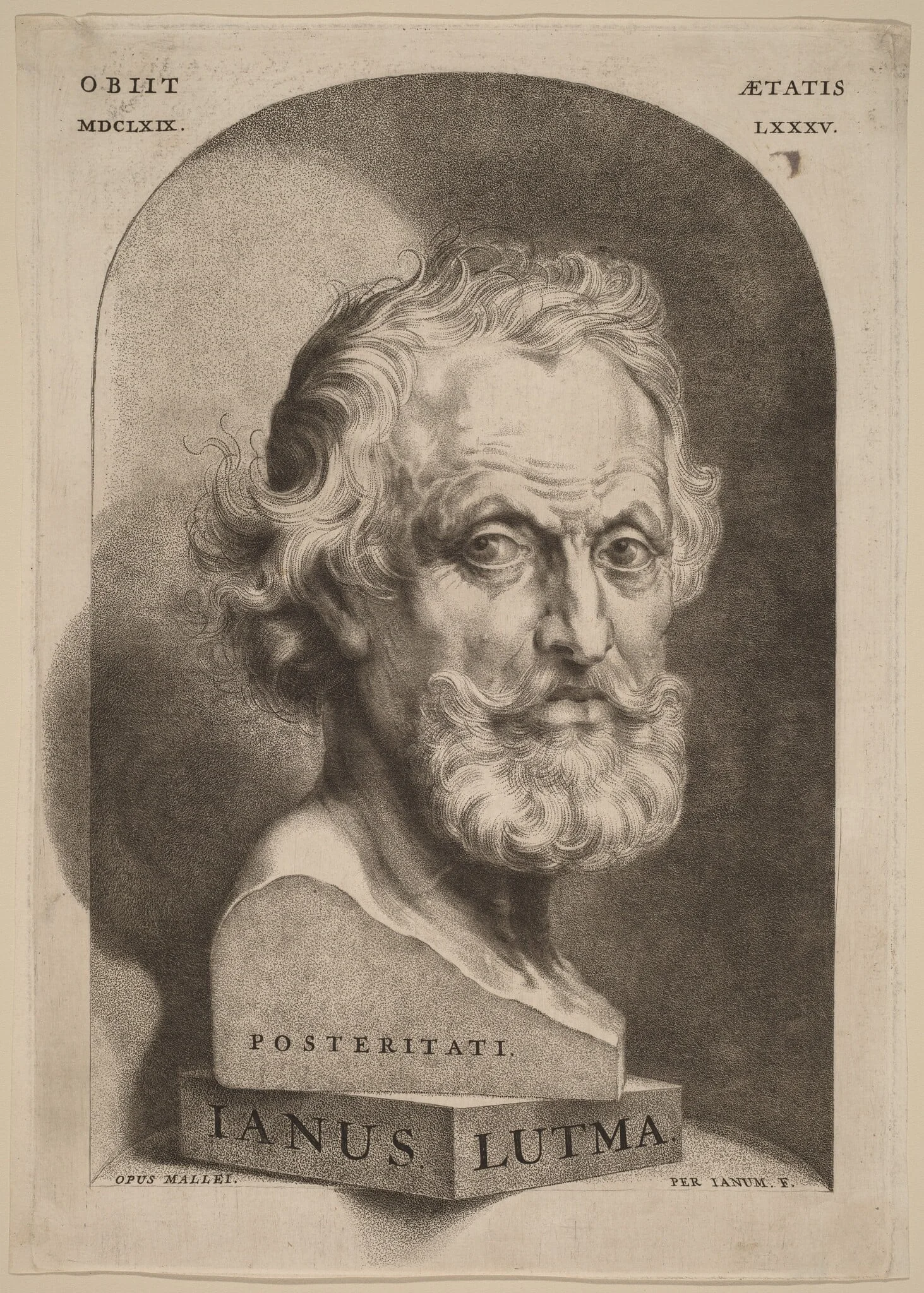Janus Lutma Posteritati (Jan Lutma the Elder)