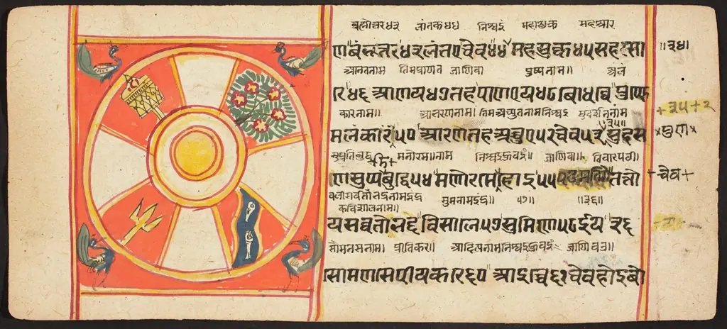 Tantric Manuscript "Sangrahani Sutra"