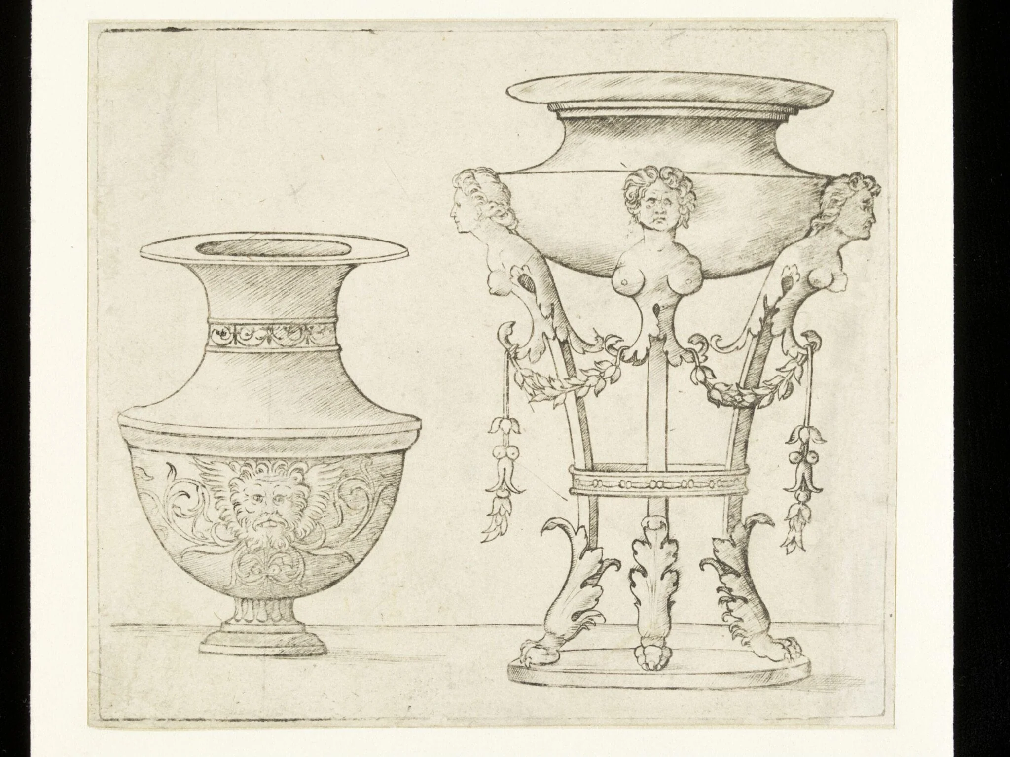 A vase and a tripod