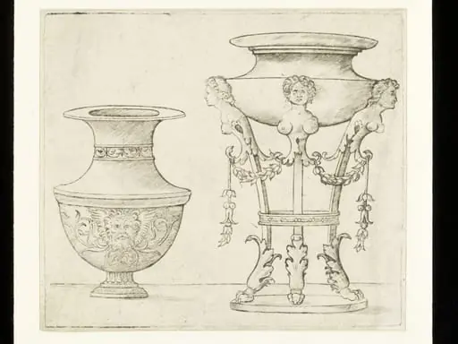 A vase and a tripod