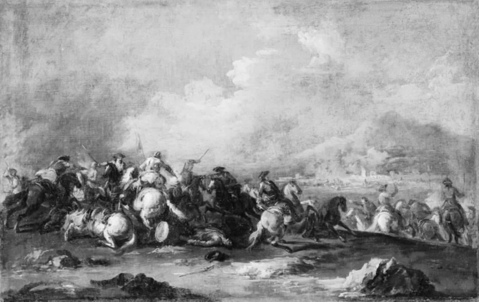 Battle Scenery, by Unknown, 1682