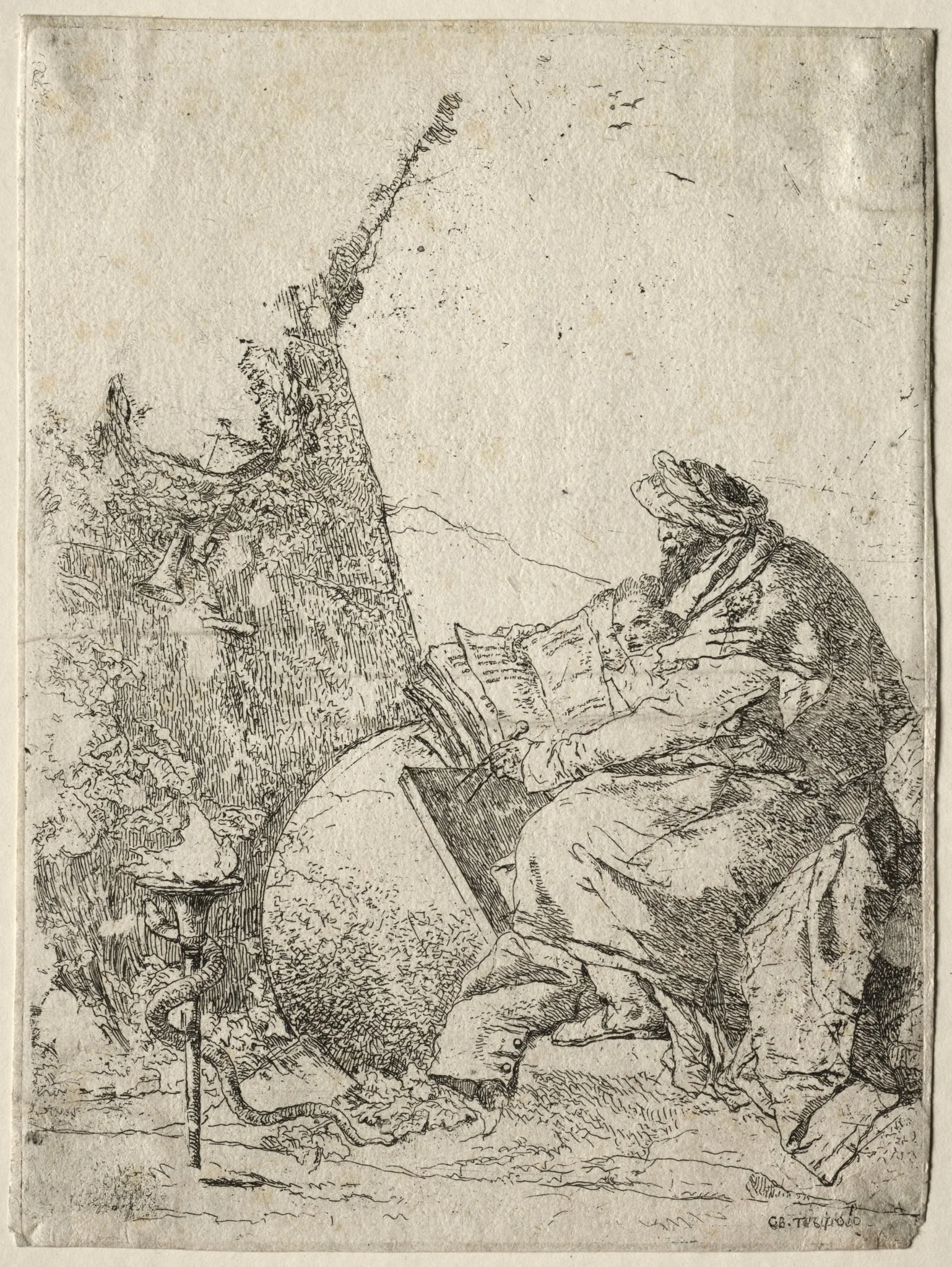 Scherzi di Fantasia:  The Philosopher, by Giovanni Battista Tiepolo, 1755