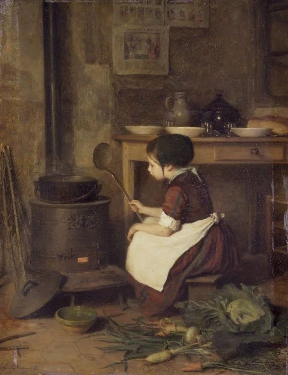 The Little Cook, by Pierre Édouard Frère, oil, 1858