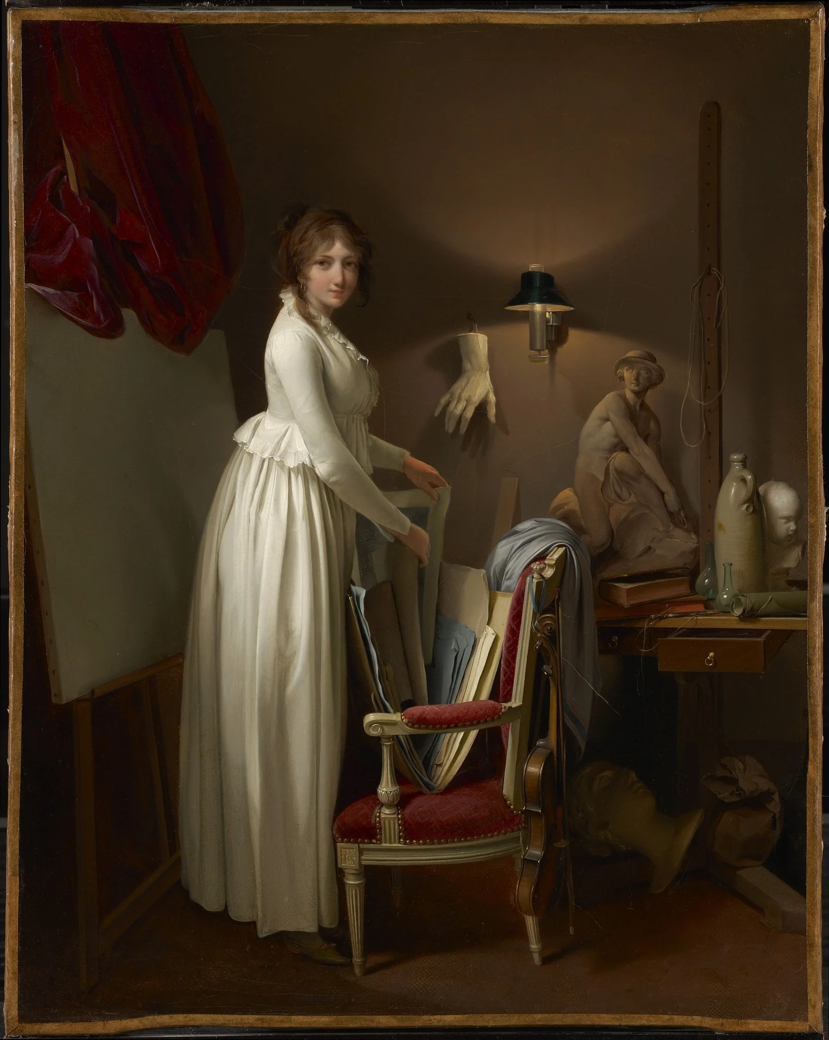 The Artist's Wife in His Studio