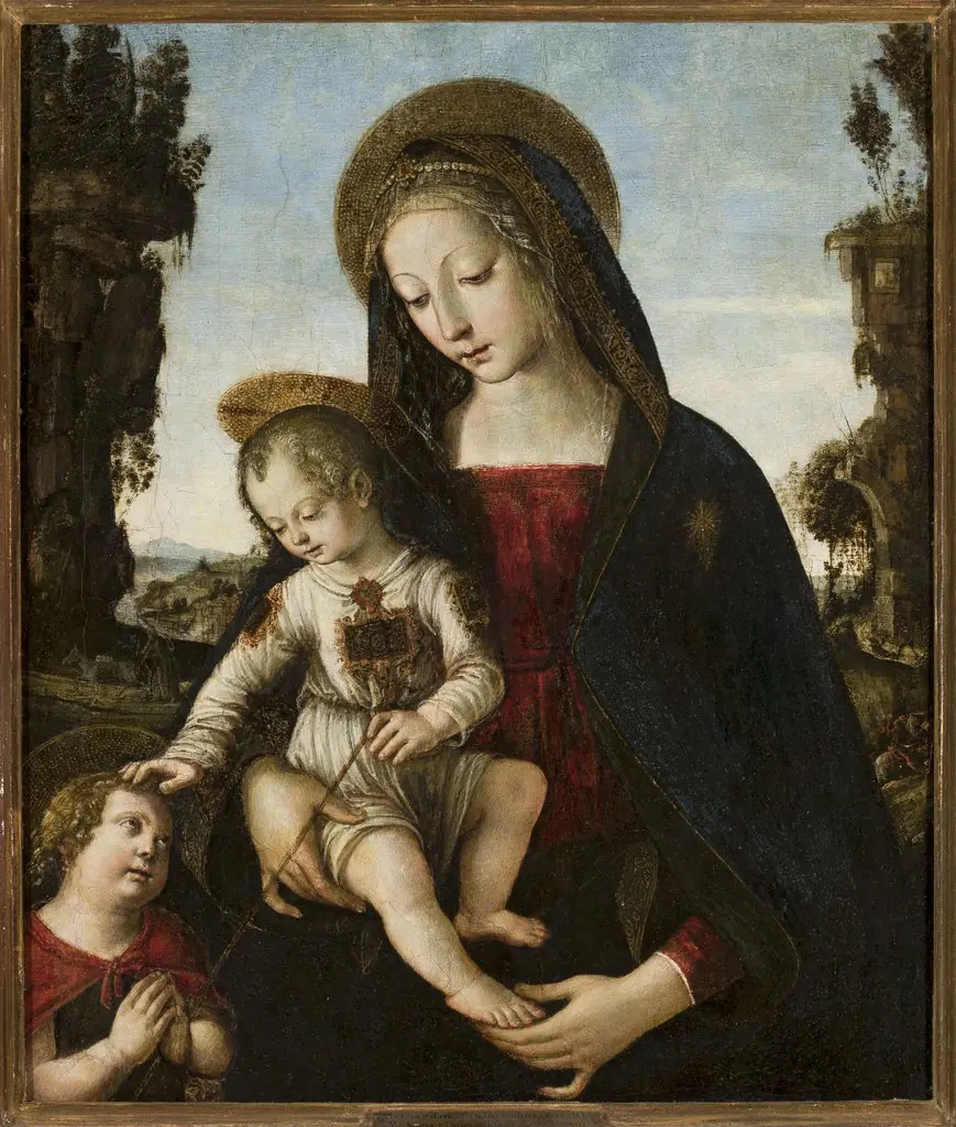 Madonna with Child Jesus and St. John