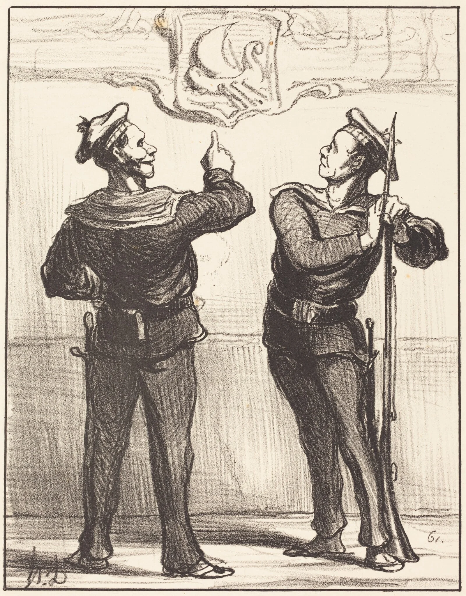 Nous ne nous serions jamais douté tout de même..., by Honoré Daumier, ink, 1870