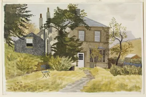 Ashopton Inn, showing Bamford Edge