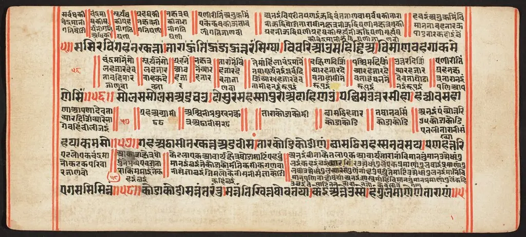 Tantric Manuscript, "Sangrahani Sutra"