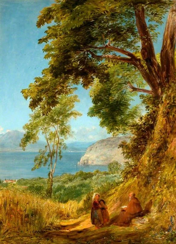 Sorrento: Bay of Naples, by William Collins, oil, 1841