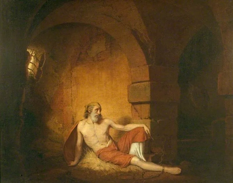 The Captive (from Laurence Sterne's 'A Sentimental Journey'), by Joseph Wright of Derby, oil, 1788