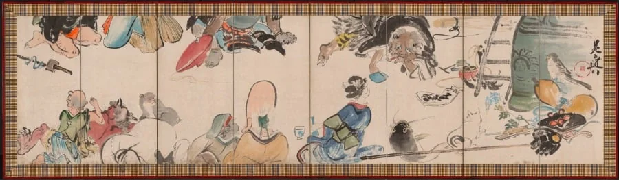 Gathering of Otsu-e Subjects, by Shibata Zeshin, unspecified, 1804