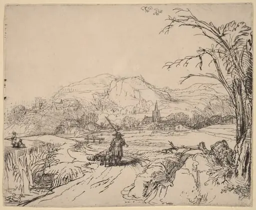 Landscape with Sportsman and Dog