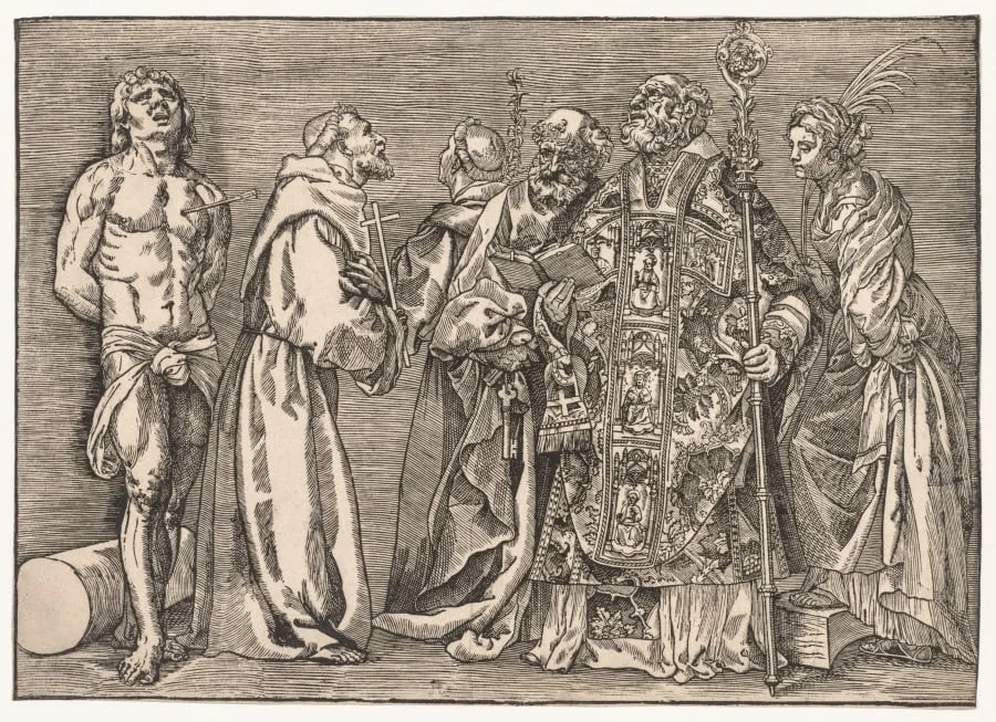 The Six Saints, by Niccolo Boldrini, 1535