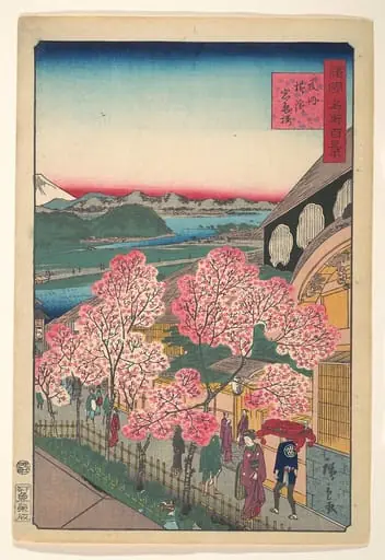 Bushu Yokohama Gankirō|諸国名所百景　武州横浜岩亀楼|Entrance to the Gankirō Tea House in the Miyozaki District, Yokohama, Bushu
