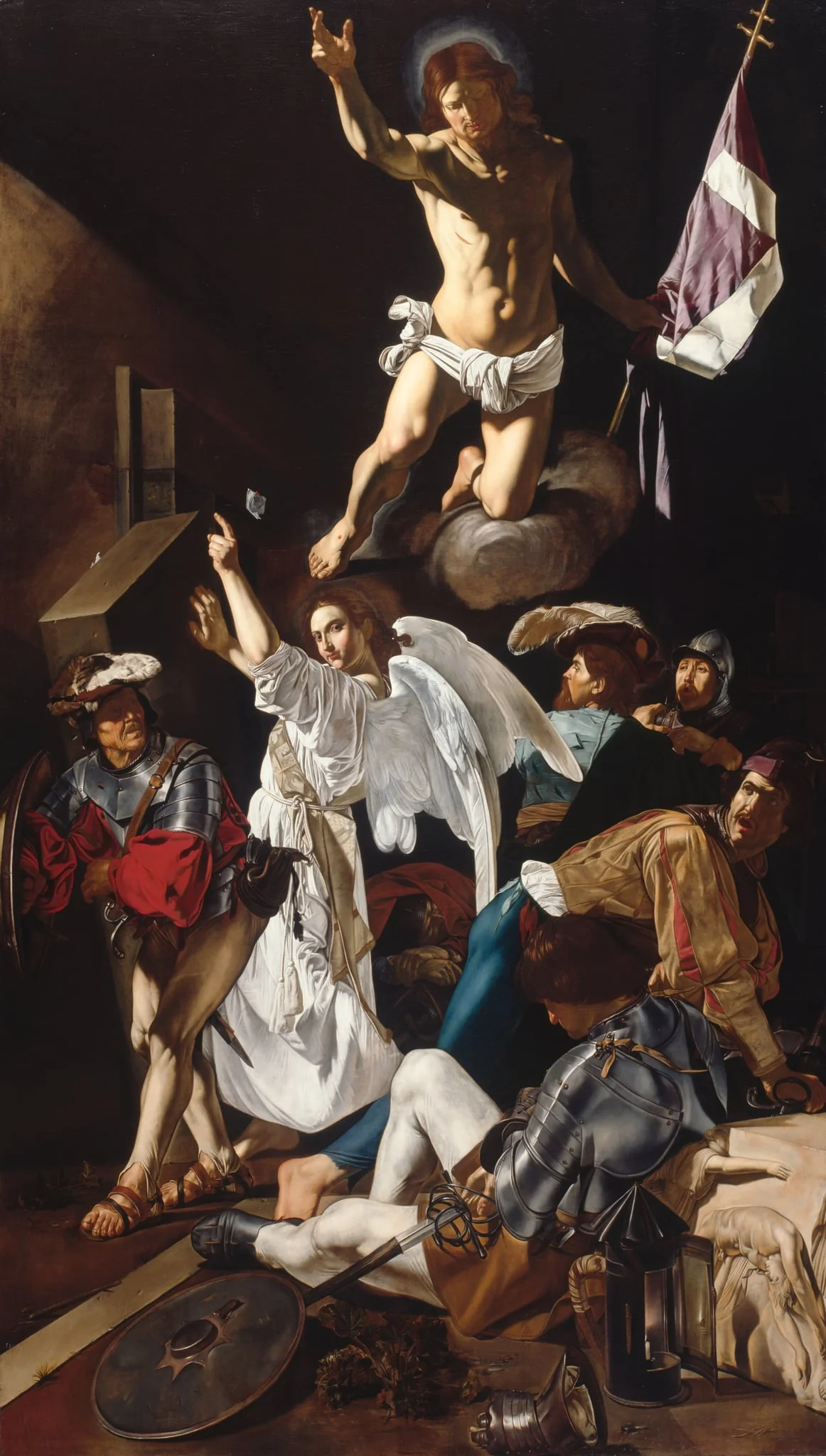 The Resurrection, by Cecco del Caravaggio, oil, 1620