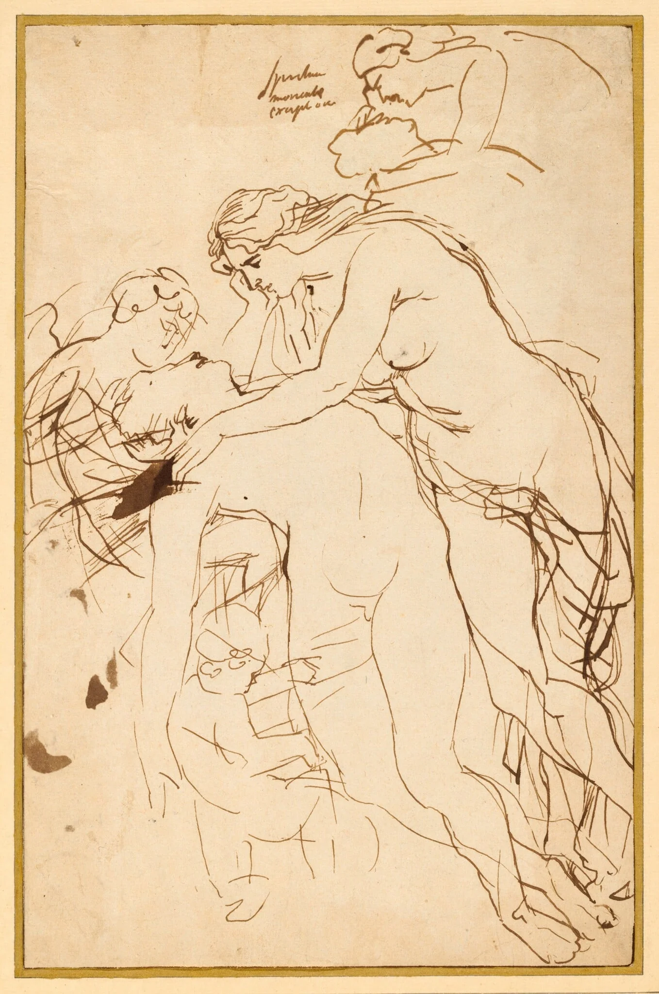 Venus Lamenting Adonis, by Peter Paul, Sir Rubens, ink, 1610