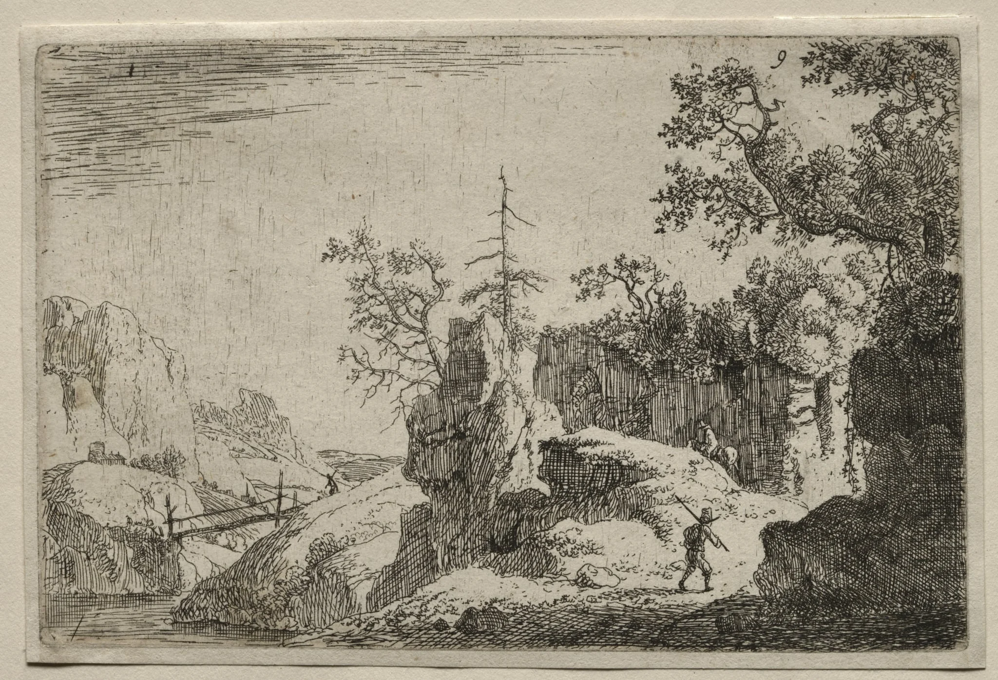 A Mountain Landscape, by Jan van Aken, 1645