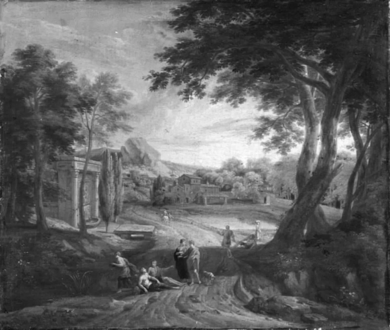 Arcadian Landscape, by Unknown, unspecified, 1668