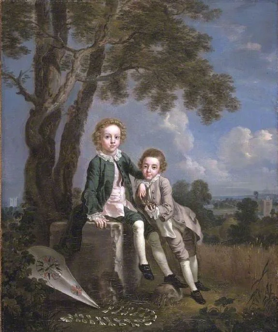 The Masters Martin Atkin, by Francis Hayman, oil, 1740