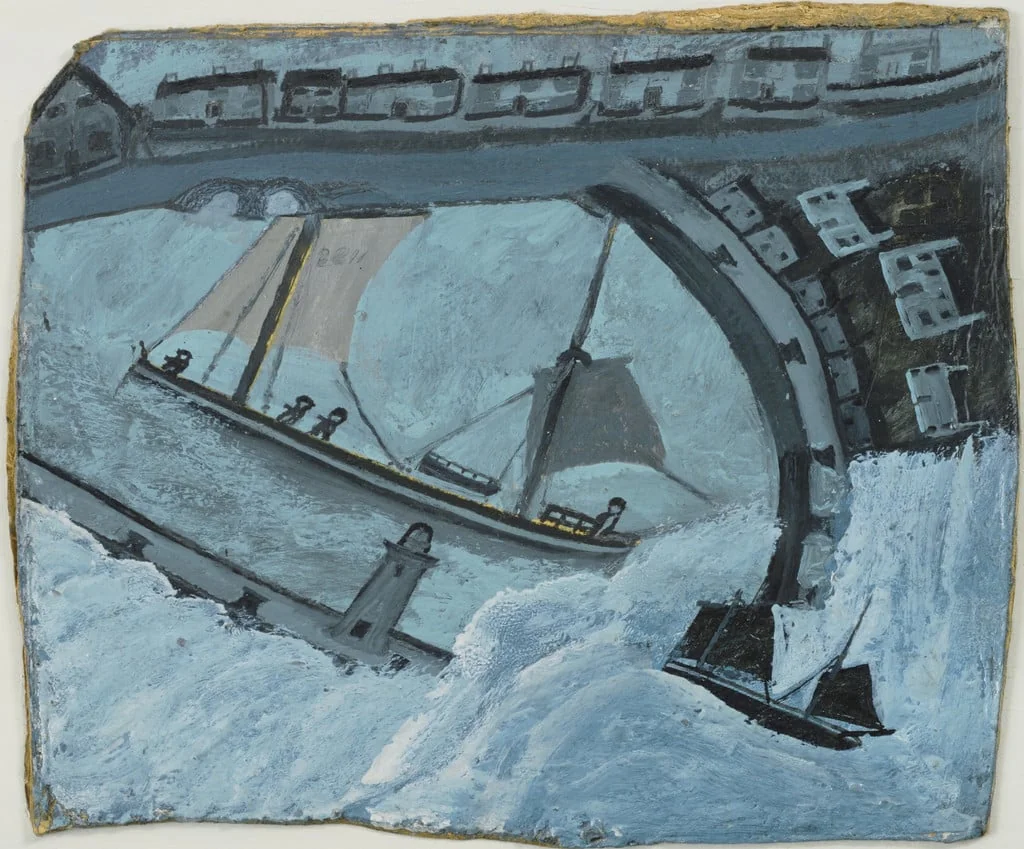 Untitled, by Alfred Wallis, oil, 1932