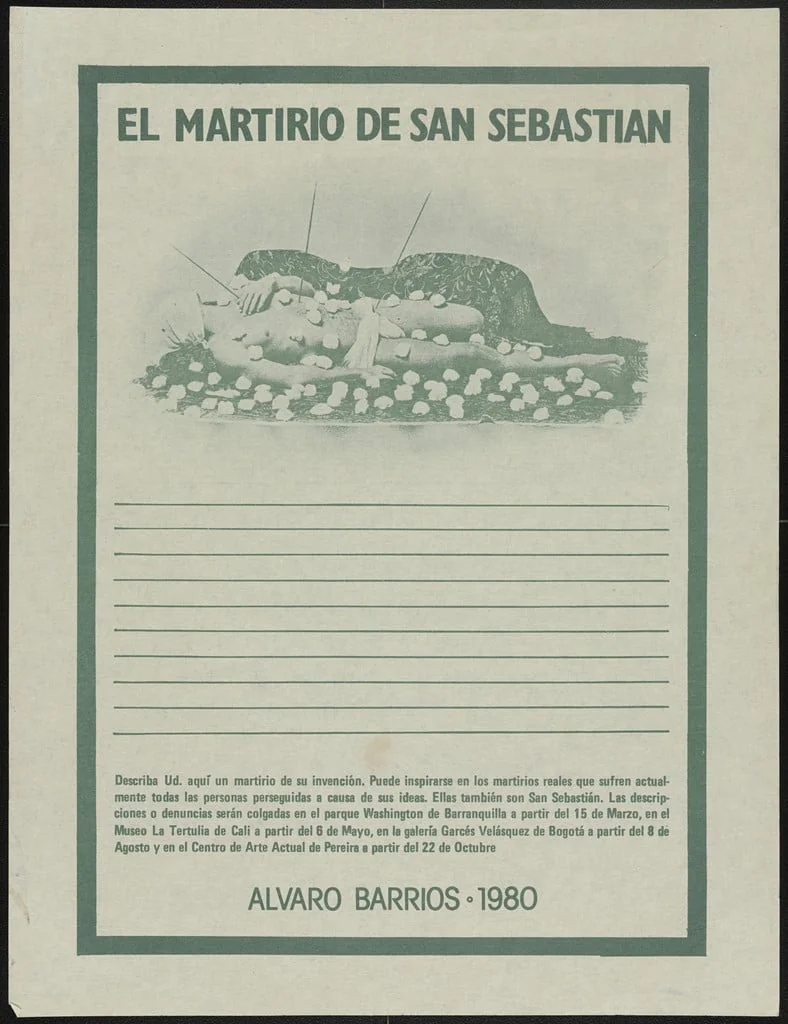 Untitled, by Álvaro Barrios, ink, 1980